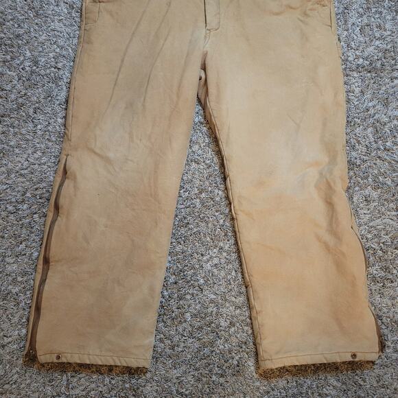 Dickies Insulated Winter Coveralls Overalls Men's Sz 42/44 Length Medium Brown - Picture 3 of 11